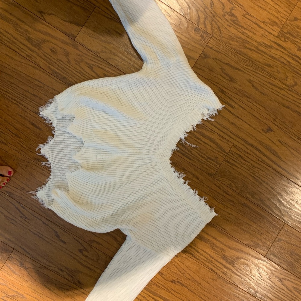Off shoulder sweater
